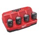 CARGADOR de 4BATERIA MILWAUKEE M12