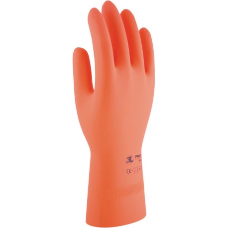 GUANTE LATEX NATURAL FLOCADO PRO-TEX