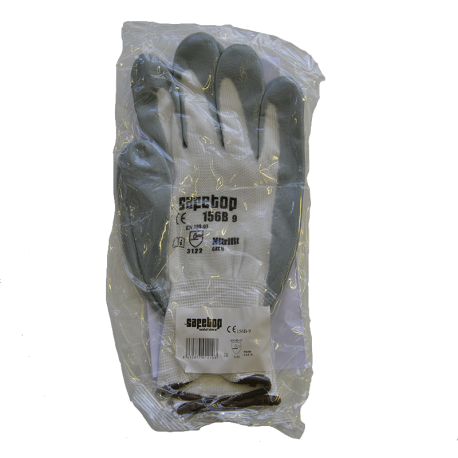 GUANTE NYLON BLANCO REC.NITRI FIT TALLA-9