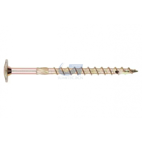 TIRAFONDO DE ALTO RENDIMIENTO. CABEZA ANCHA BICROMATADO. HUELLA TX.