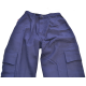 PANTALON MONTADOR ALGODON  TALLA-L AZUL MARINO.