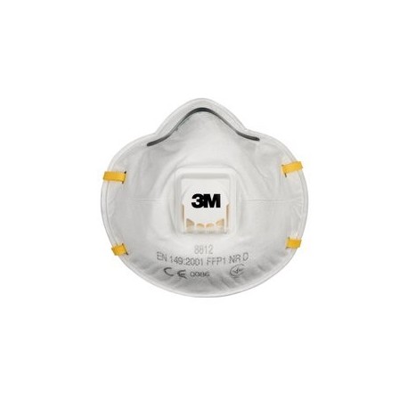 MASCARILLA 3M-8812 PAPEL CON VALVULA FFP1