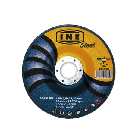 DISCO CORTE INE 125 X 2.5 X 22.23 MM  A36R BF  
